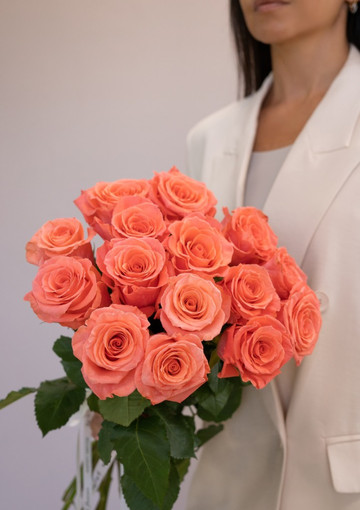 Роза «Amsterdam» 15 штук — купить с доставкой